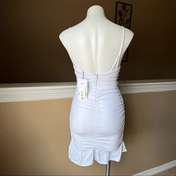 ZARA DRAPED LINEN BLEND DRESS | 3530/575 | - Picture 2 of 5